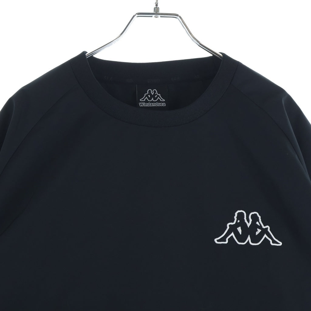 KAPPA(カッパ) ×WINDANDSEA PISTE ピステ ナイロン ロングスリーブ ブラック