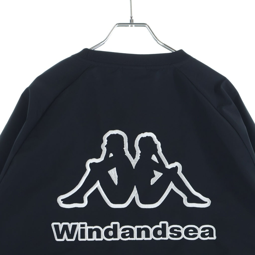 KAPPA(カッパ) ×WINDANDSEA PISTE ピステ ナイロン ロングスリーブ ブラック