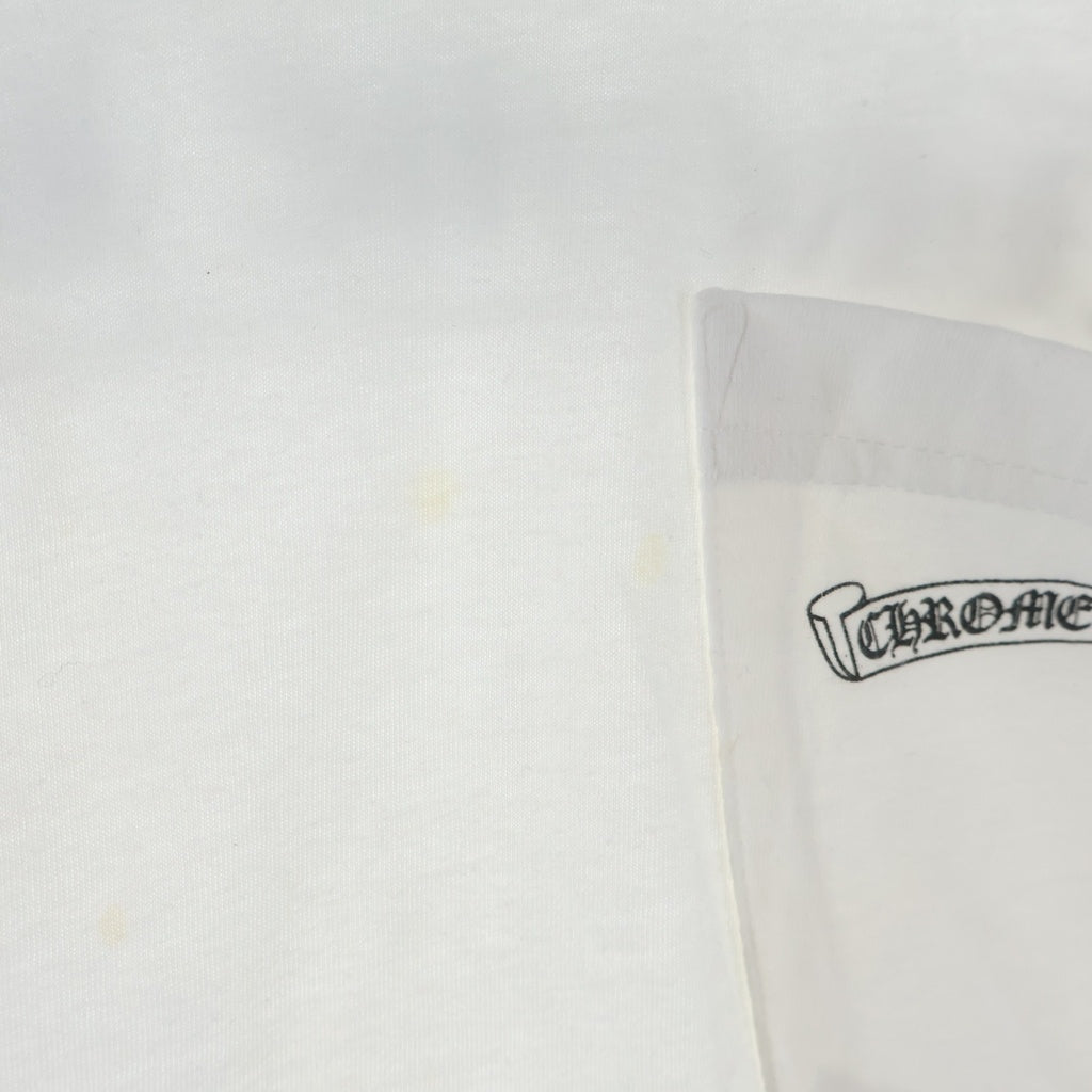 CHROME HEARTS(クロムハーツ) MLTCOL CEM CRS LS マルチカラーセメタリークロスプリント長袖カットソー ホワイト
