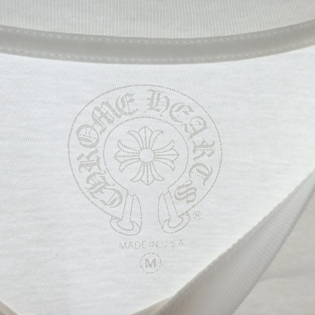CHROME HEARTS(クロムハーツ) MLTCOL CEM CRS LS マルチカラーセメタリークロスプリント長袖カットソー ホワイト