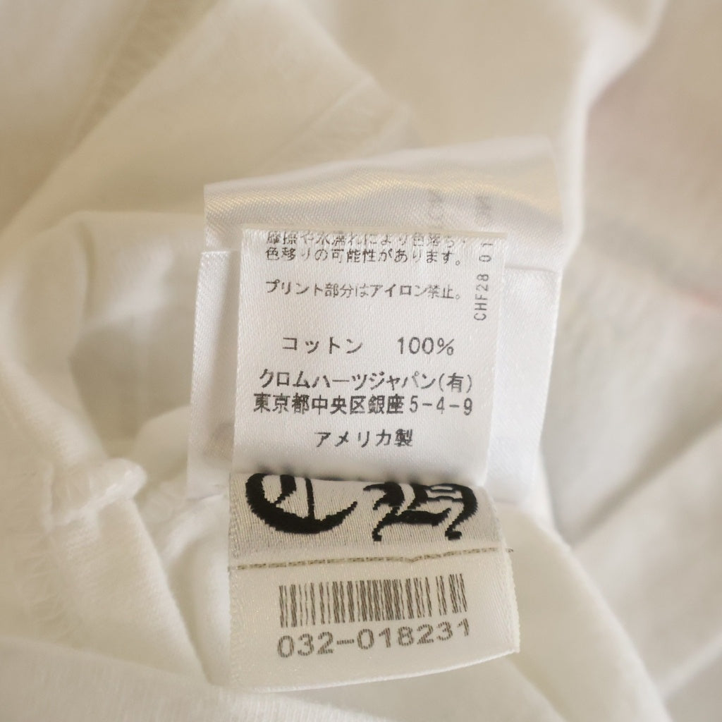 CHROME HEARTS(クロムハーツ) MLTCOL CEM CRS LS マルチカラーセメタリークロスプリント長袖カットソー ホワイト