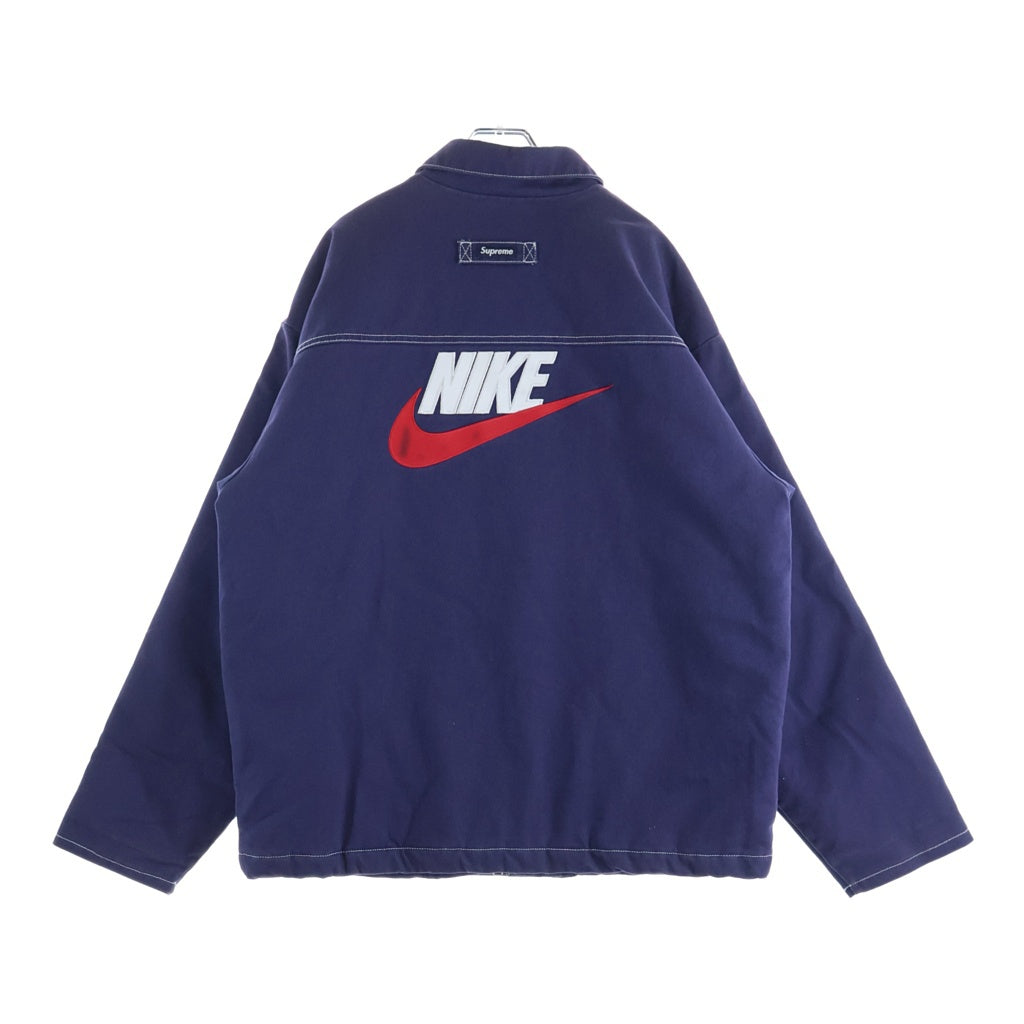 SUPREME シュプリーム ×Nike Double Zip Quilted Work Jacket ダブルジップ ワークジャケット ネイビー AR5566-410 SUPREME(シュプリーム) ×Nike Double Zip Quilted Work Jacket ダブル