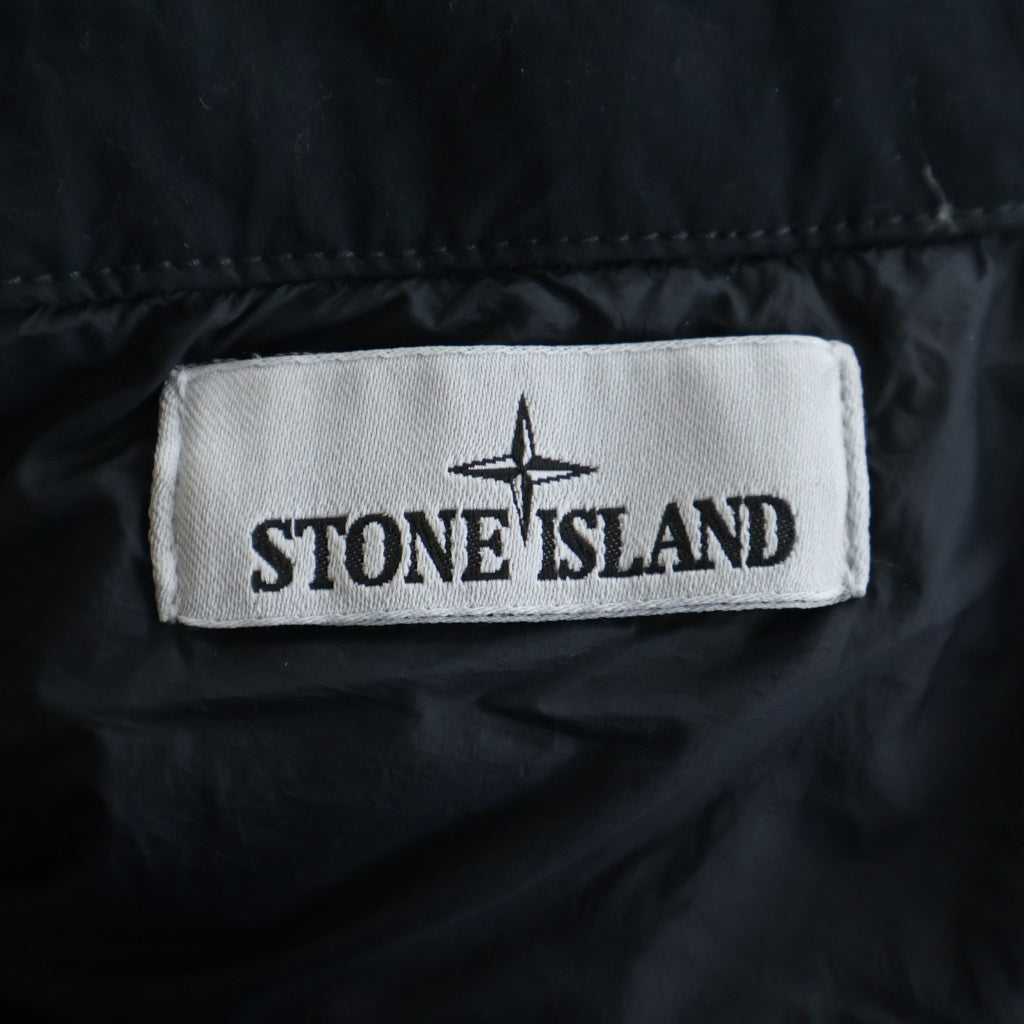 STONE ISLAND(ストーンアイランド) 25AW ロゴパッチ ジップアップ ダウンジャケット ブラック K2S154100010 S0A23