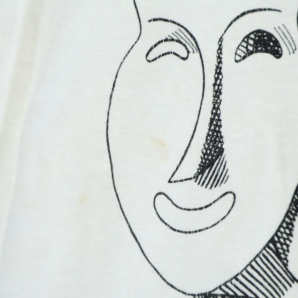 VINTAGE(ヴィンテージ) 90s William Shakespeare ウィリアム シャイクスピア 裾袖シングル クルーネックTシャツ ホワイト