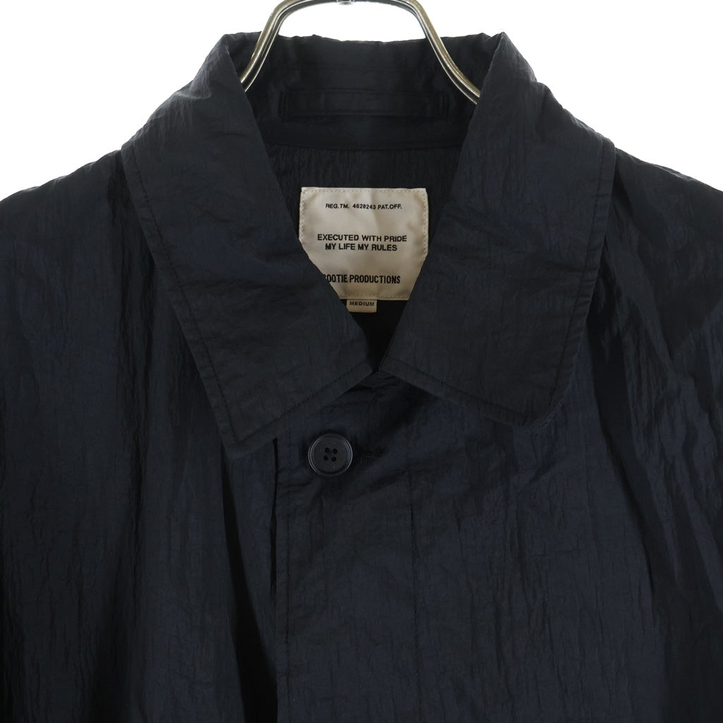 COOTIE PRODUCTIONS(クーティー プロダクションズ) Shrink Nylon Bal Collar Coat ナイロン バルカラー コート ブラック