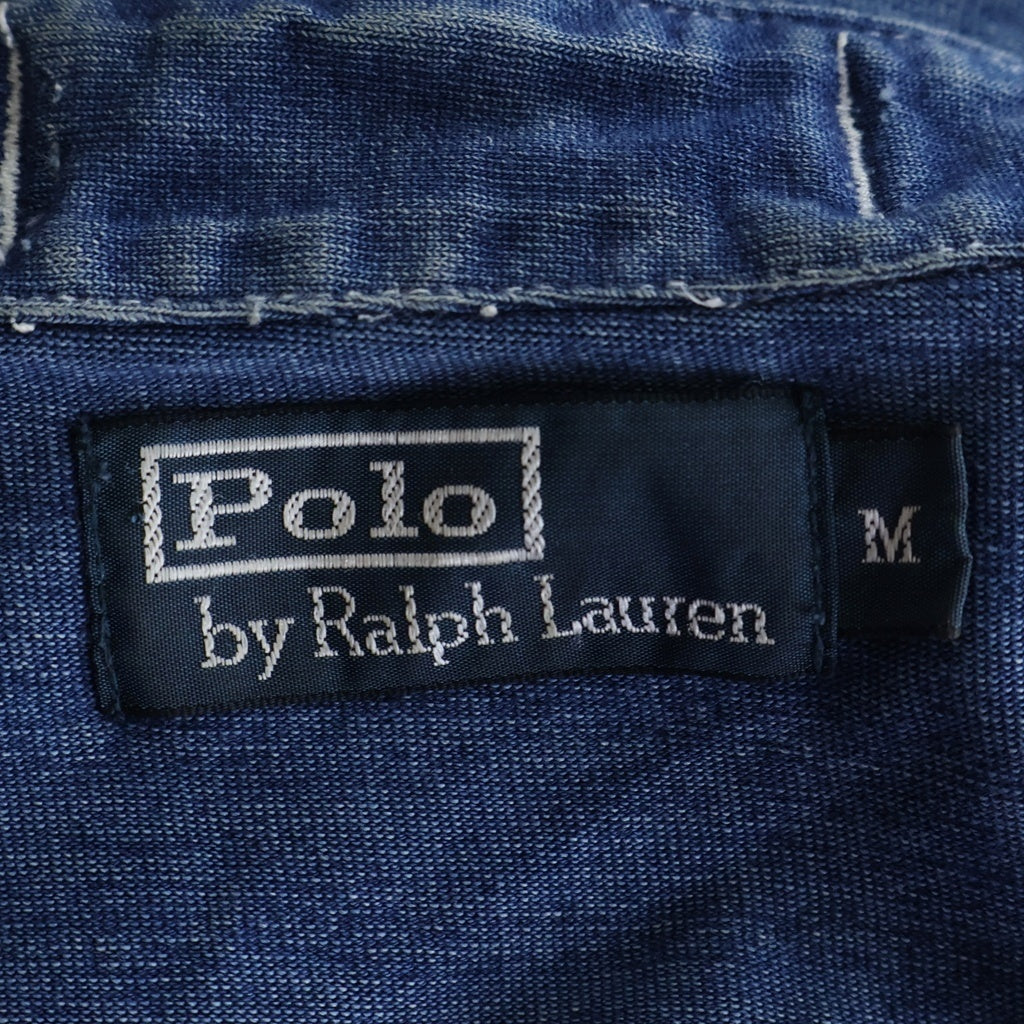 POLO RALPH LAUREN(ポロラルフローレン) VINTAGE 90s-00s ガンナーズスモック プルオーバー インディゴ