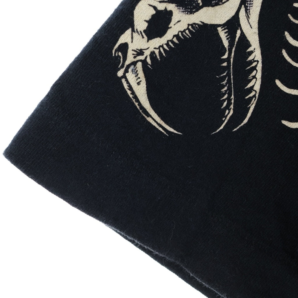 VINTAGE(ヴィンテージ) 90s LIQUID BLUE Medusa Skull リキッドブルー メデューサスカル クルーネックTシャツ ブラック 総柄