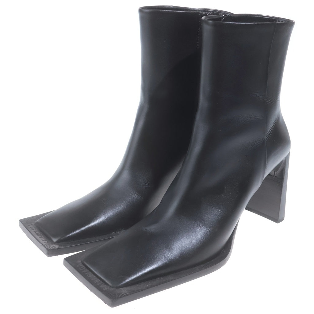 BALENCIAGA(バレンシアガ) 20AW Flat 90mm ブーティ 636632 スクエアトゥ ブーツ ブラック レディース