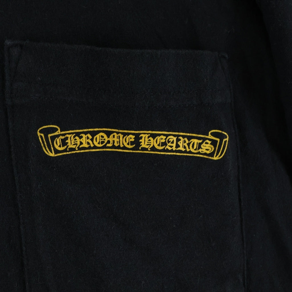 CHROME HEARTS(クロムハーツ) YELLOW CH PLUS イエロー CHプラス サークルロゴ 半袖Tシャツ ブラック/イエロー