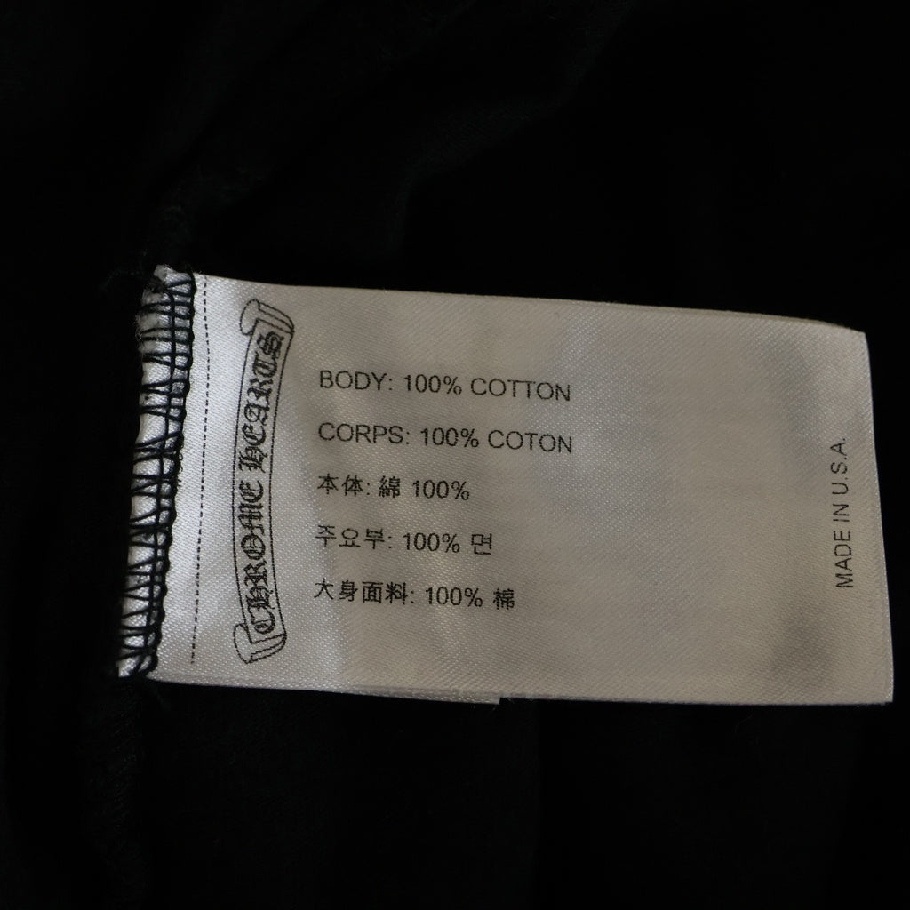CHROME HEARTS(クロムハーツ) YELLOW CH PLUS イエロー CHプラス サークルロゴ 半袖Tシャツ ブラック/イエロー