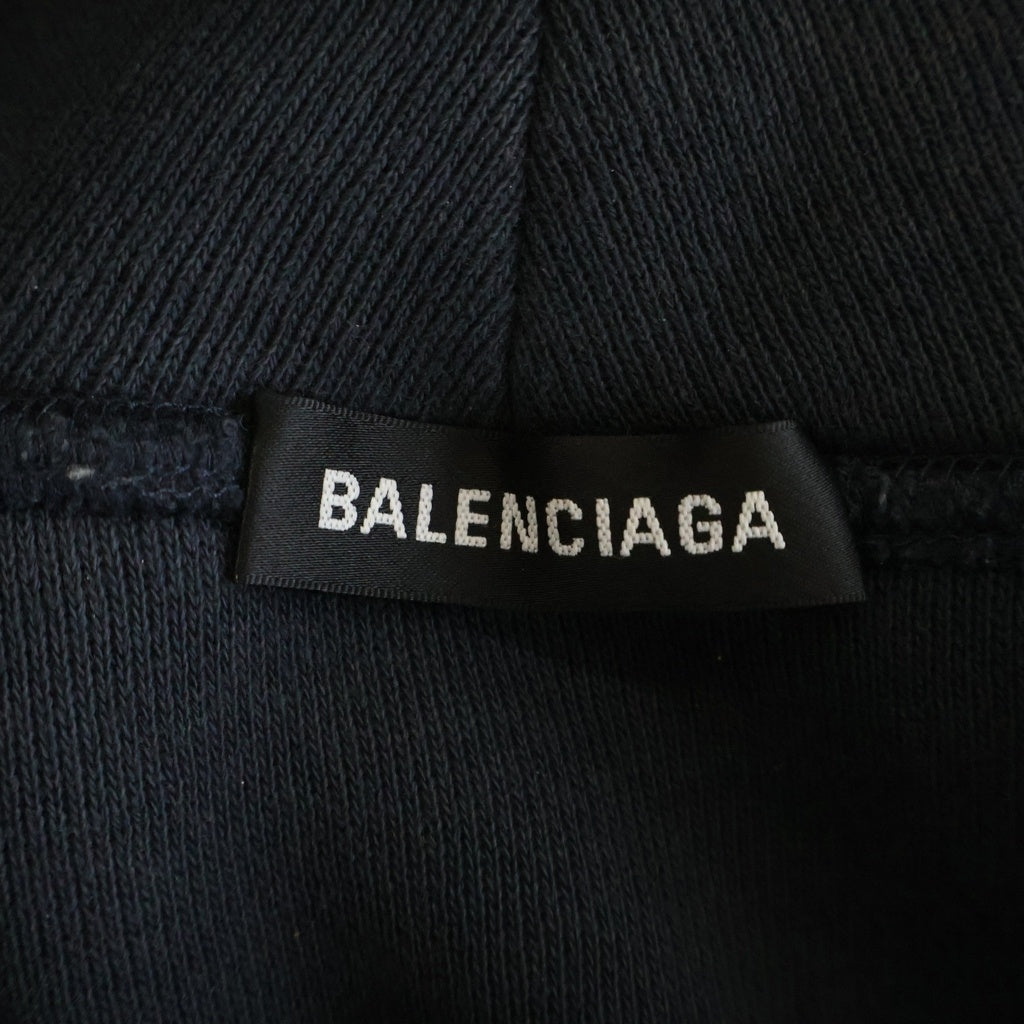 BALENCIAGA(バレンシアガ) 19AW Speed Hunters Hoodie 541873 TCV37 スピードハンターズ プルオーバースウェットパーカー フーディー ブラック