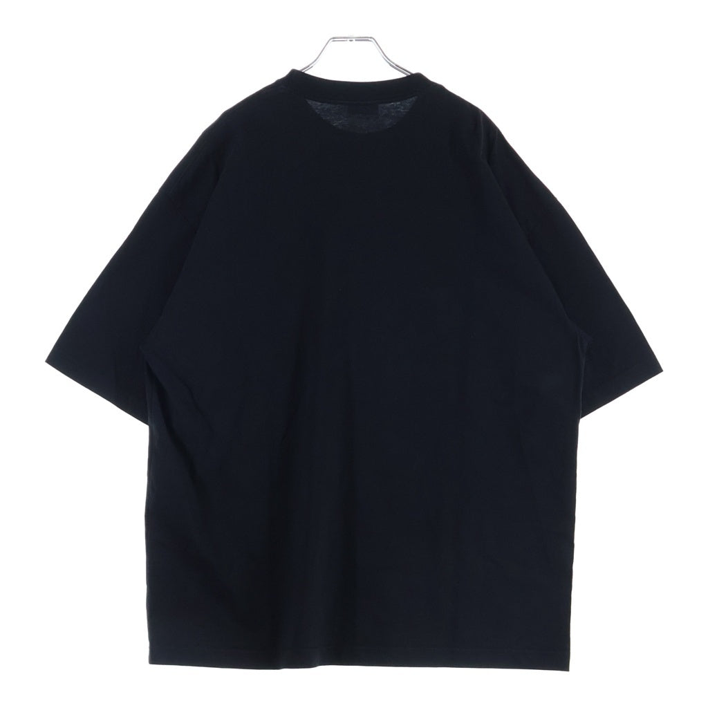 BALENCIAGA(バレンシアガ) SEOUL Logo T-Shirt ソウルプリント クルーネック半袖Tシャツカットソー ブラック 612966 TLVL9