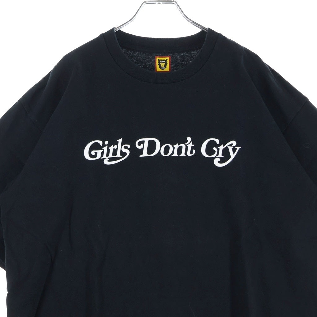 HUMAN MADE(ヒューマンメイド) ×Girls Don't Cry Logo T-Shirt ロゴプリント クルーネック半袖Tシャツカットソー ブラック