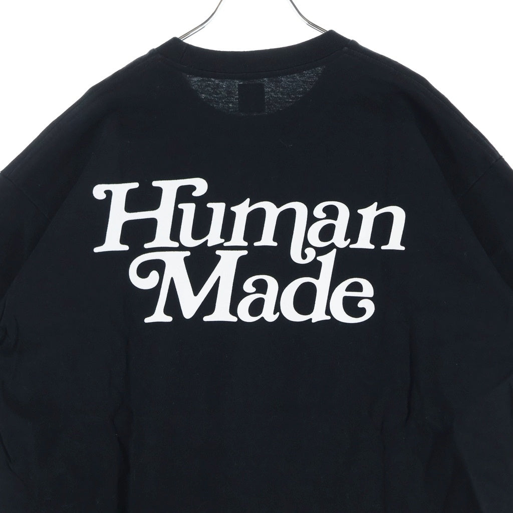 HUMAN MADE(ヒューマンメイド) ×Girls Don't Cry Logo T-Shirt ロゴプリント クルーネック半袖Tシャツカットソー ブラック