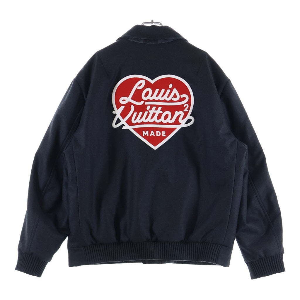 LOUIS VUITTON(ルイヴィトン) 22SS ×NIGO ニゴー リバーシブルパテッドジャケット ブルゾン モノグラム/ハート ブラック RM221M XHX HMB07