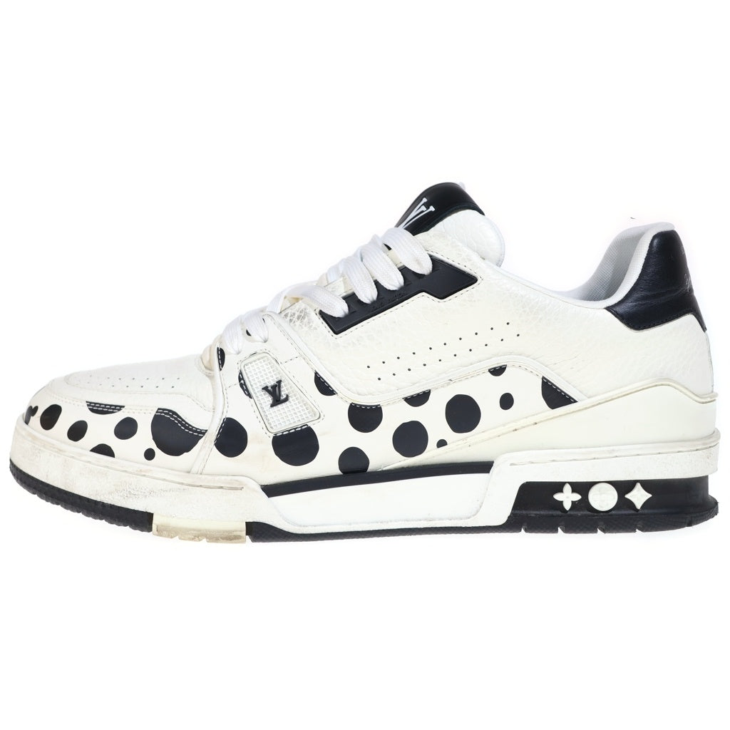 LOUIS VUITTON(ルイヴィトン) × 草間彌生 YK LV トレイナー ライン ローカットスニーカー ホワイト/ブラック t1AB8JJ