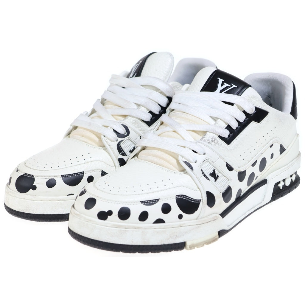 LOUIS VUITTON(ルイヴィトン) × 草間彌生 YK LV トレイナー ライン ローカットスニーカー ホワイト/ブラック t1AB8JJ