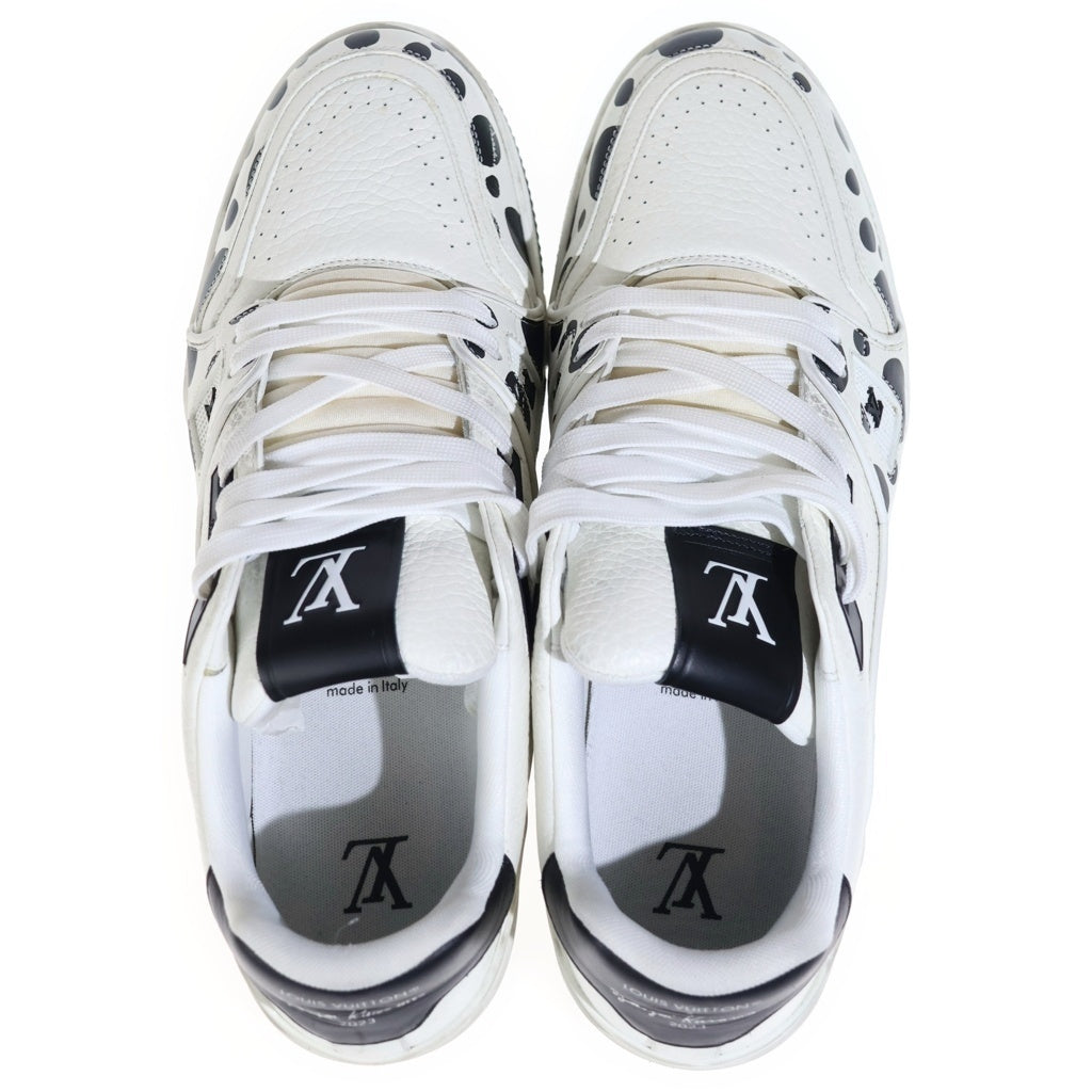 LOUIS VUITTON(ルイヴィトン) × 草間彌生 YK LV トレイナー ライン ローカットスニーカー ホワイト/ブラック t1AB8JJ