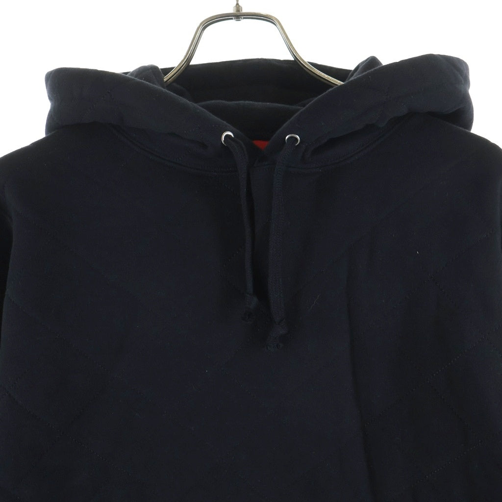 SUPREME(シュプリーム) 18AW Quilted Hooded Sweatshirt クウィルティド プルオーバーパーカー ブラック