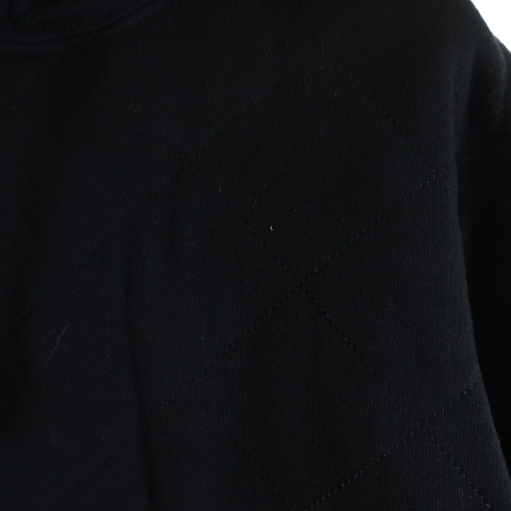 SUPREME(シュプリーム) 18AW Quilted Hooded Sweatshirt クウィルティド プルオーバーパーカー ブラック