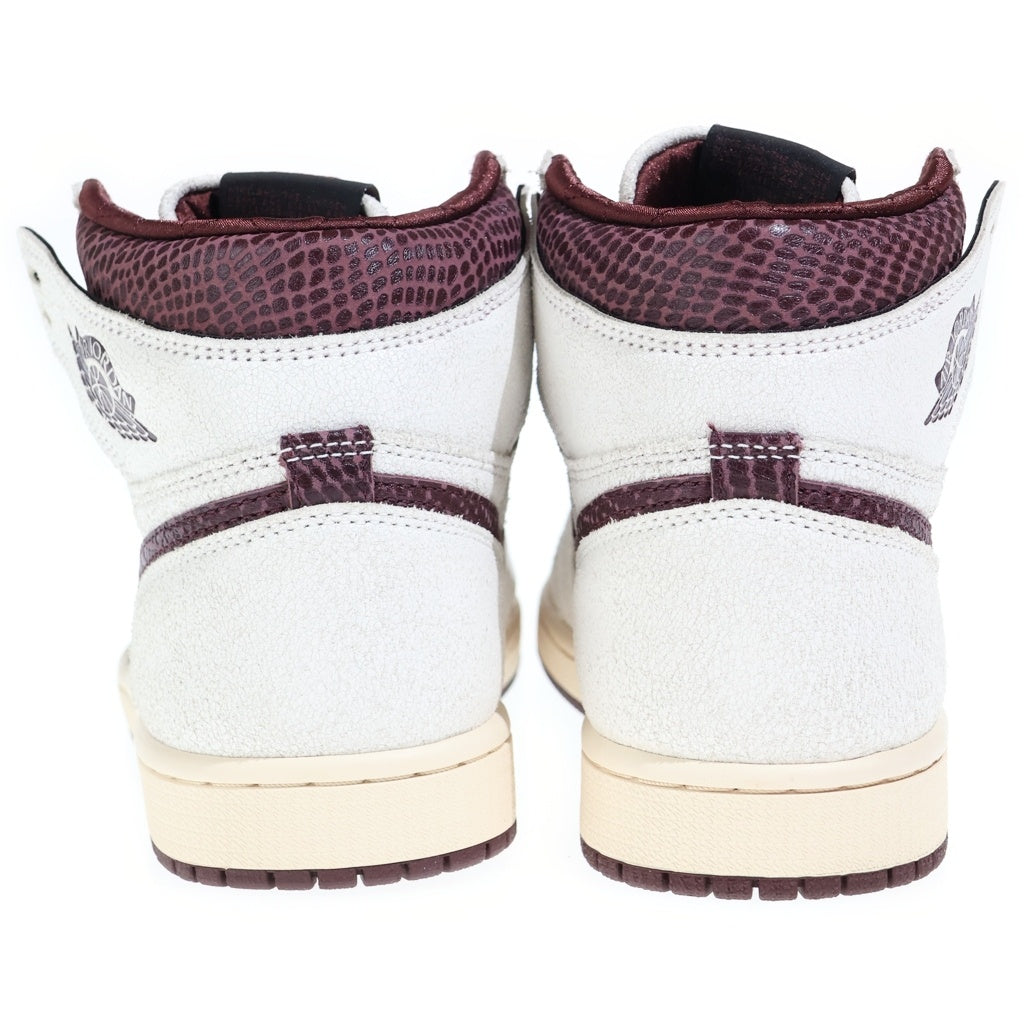 NIKE(ナイキ) ×A MA MANIERE AIR JORDAN 1 RETRO HIGH OG SP SAIL AND BURGUNDY DO7097-100 アママニエール エアジョーダン1 レトロ ハイカットスニーカー US8/26cm