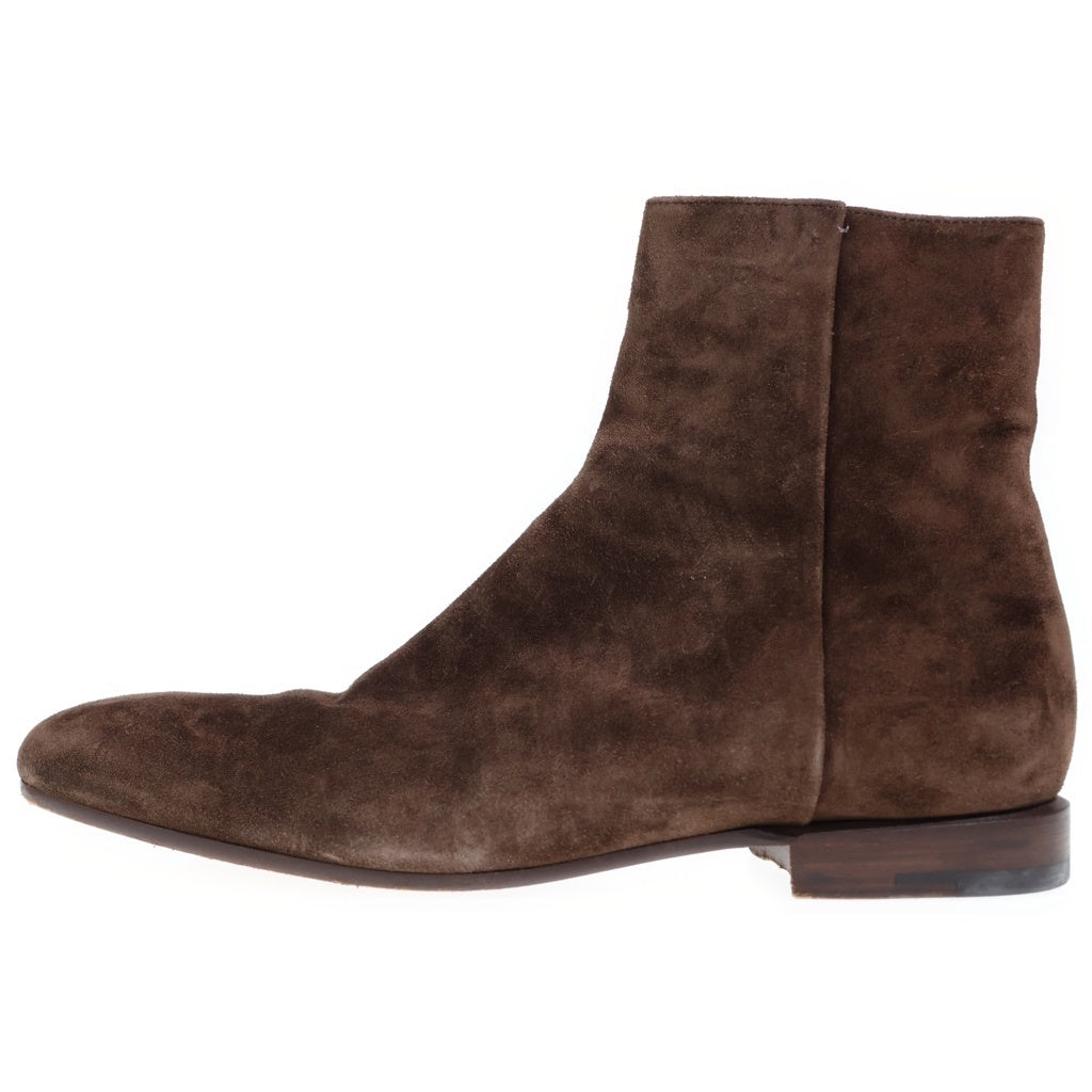 DRIES VAN NOTEN(ドリスヴァンノッテン) Suede zip-up boots スエード ジップアップブーツ 18170 ブラウン
