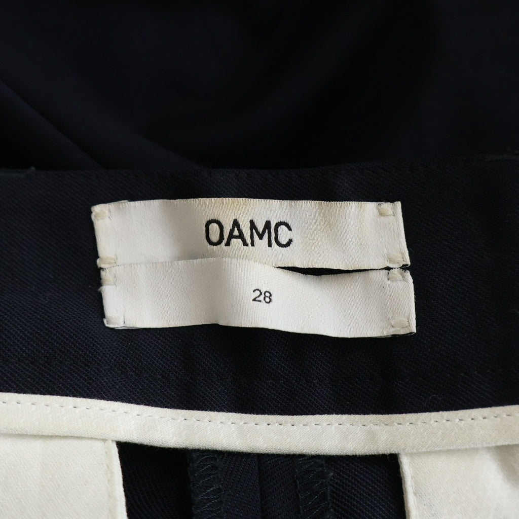 OAMC(オーエーエムシー) Easy Pants Trousers イージーパンツ スラックス ネイビー