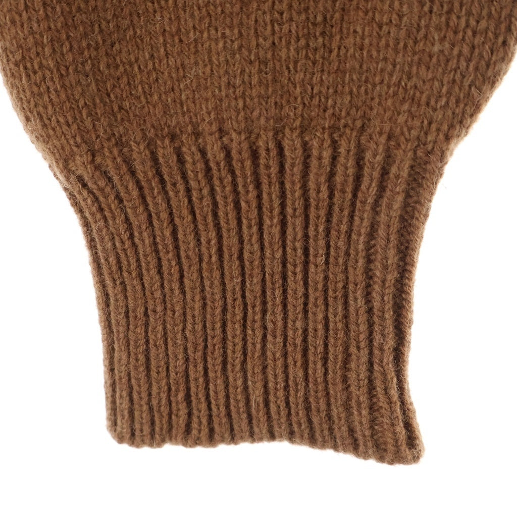 Maison Margiela(メゾンマルジェラ) 21AW ELBOW PATCH WOOL CARDIGAN エルボーパッチ ウール カーディガン S50GP0245 S17785 ブラウン