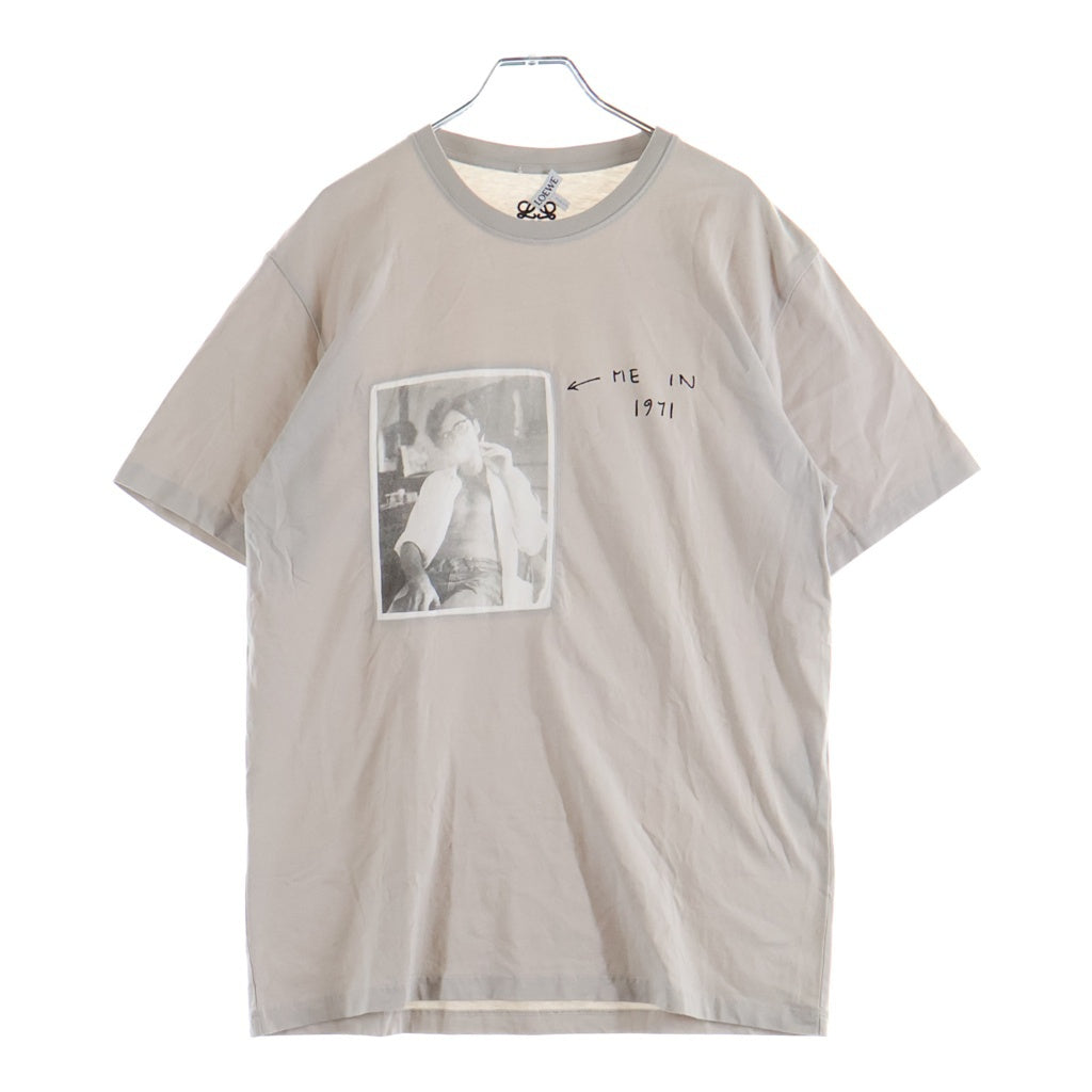LOEWE(ロエベ) 21SS Anagram Portrait graphic T-shirt アナグラム ポートレート 半袖Tシャツ H526Y22J32 ベージュ