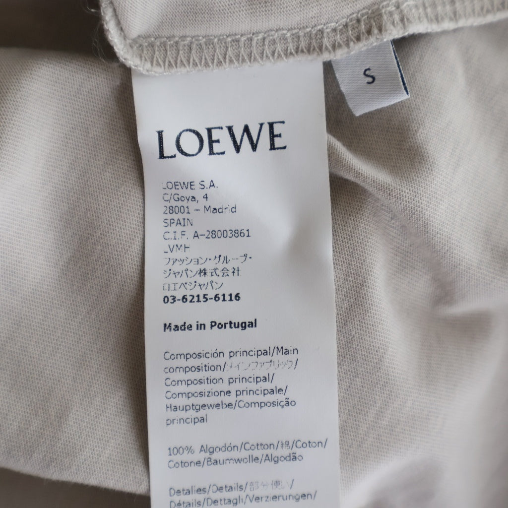 LOEWE(ロエベ) 21SS Anagram Portrait graphic T-shirt アナグラム ポートレート 半袖Tシャツ H526Y22J32 ベージュ
