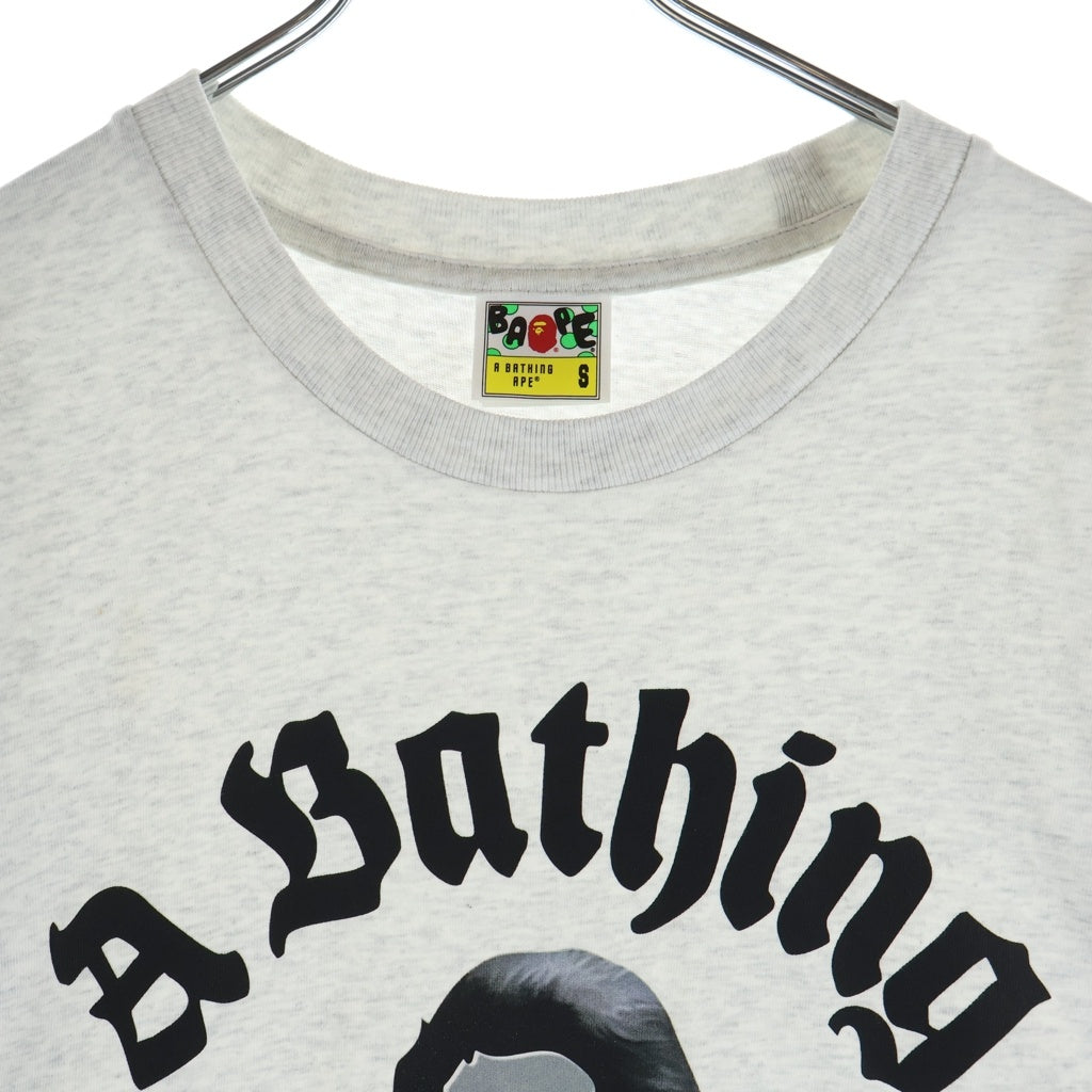 A BATHING APE(アベイシングエイプ) カレッジ フロントロゴ 001TEL801330M クルーネックTシャツ グレー