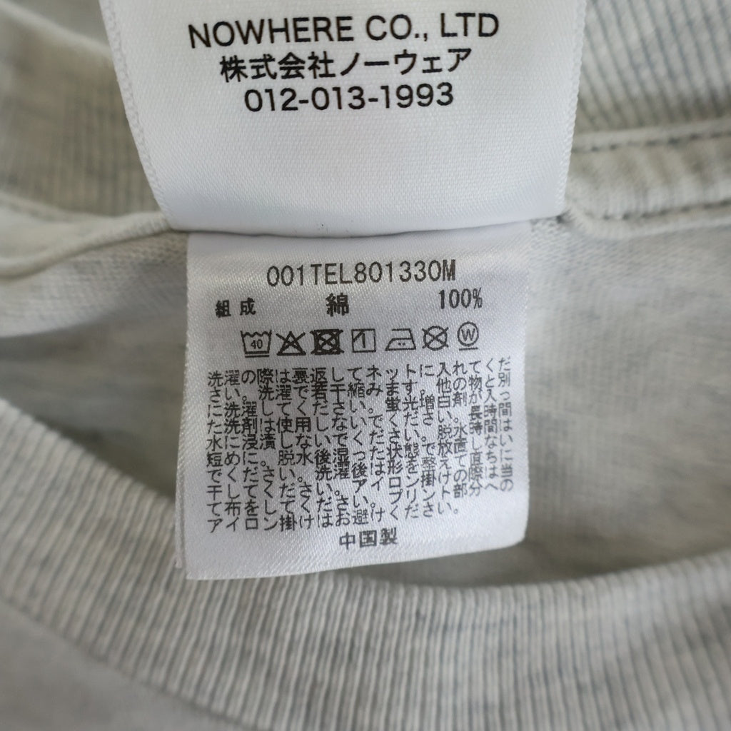 A BATHING APE(アベイシングエイプ) カレッジ フロントロゴ 001TEL801330M クルーネックTシャツ グレー