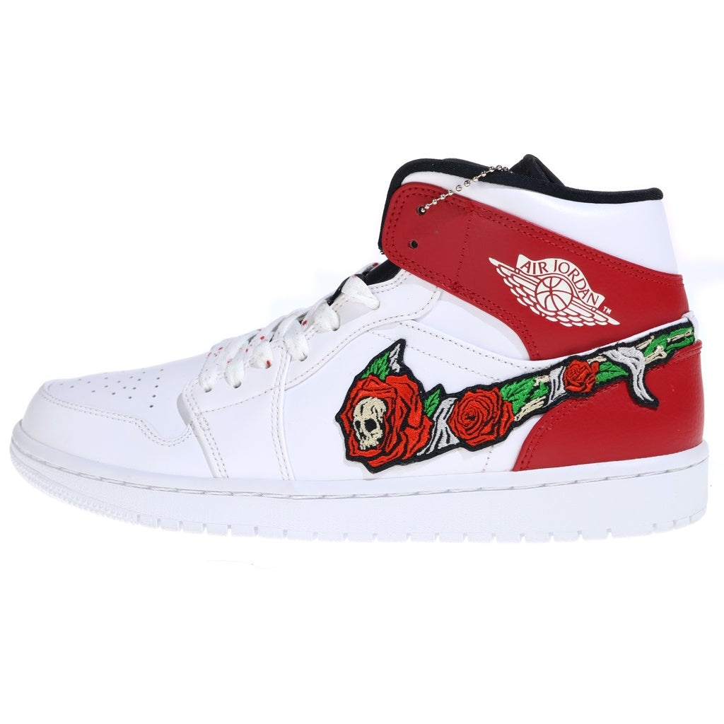 Stillalive(スティルアライブ) STILL ALIVE SKULL ROSES AJ1 MID 554724-116 ハイカットスニーカー 28.5cm/US10 ホワイト