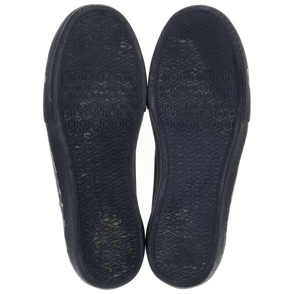 BURBERRY(バーバリー) Canvas Low サイドロゴ キャンバス ローカットスニーカー ブラック