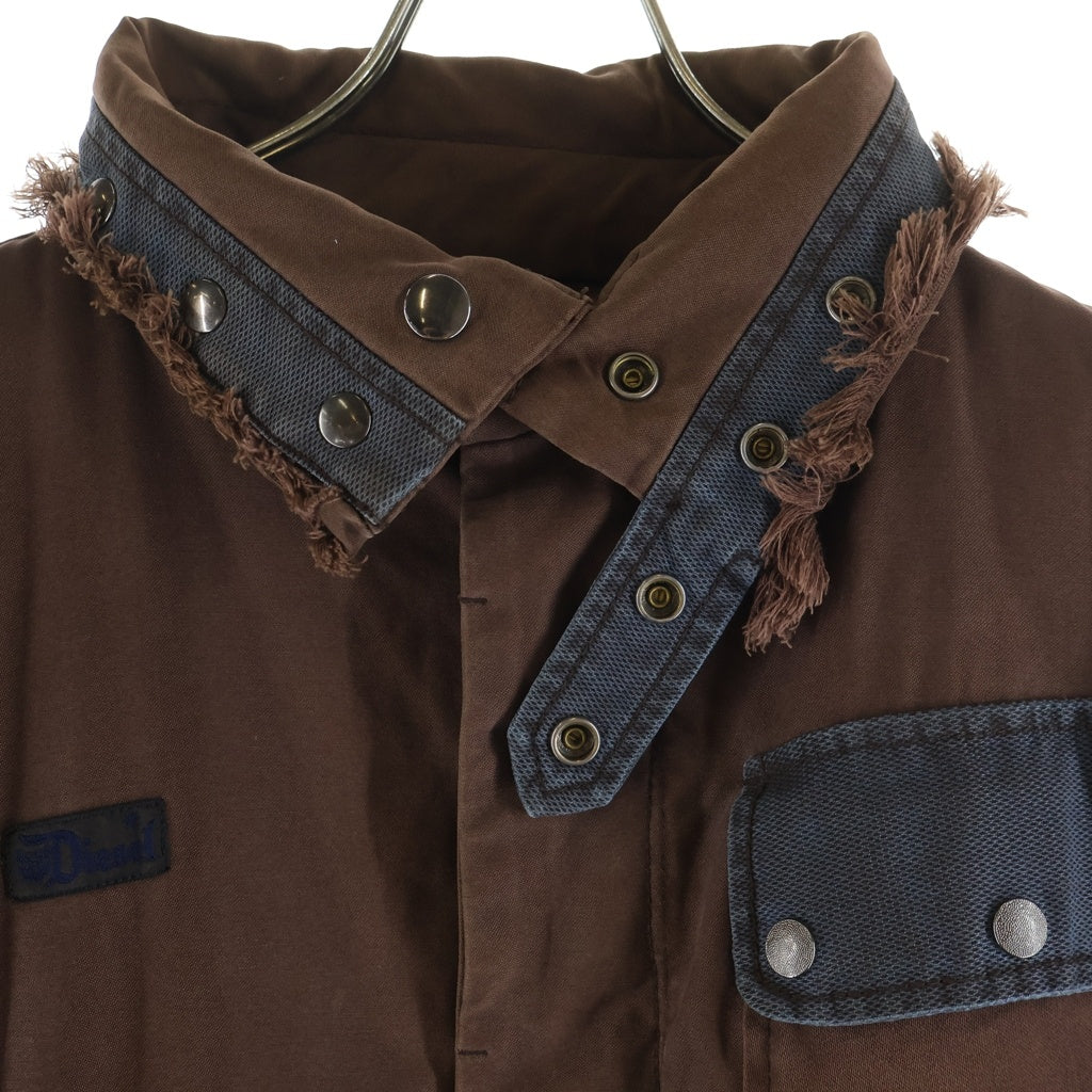 DIESEL(ディーゼル) 90s-00s デニム切替 ミリタリー フィールドジャケット ブラウン
