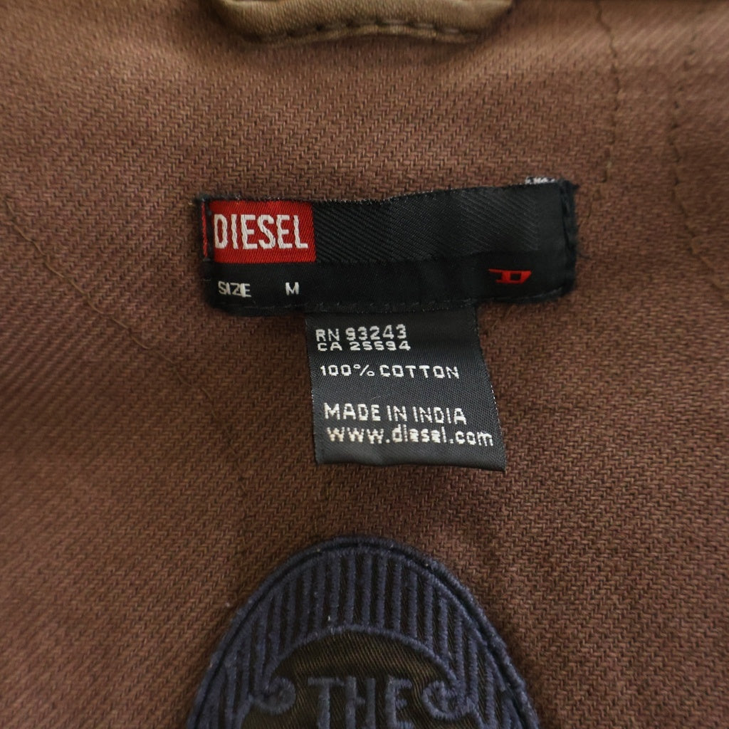 DIESEL(ディーゼル) 90s-00s デニム切替 ミリタリー フィールドジャケット ブラウン
