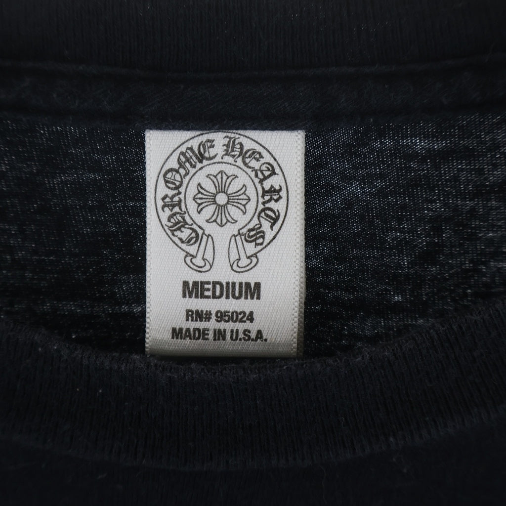 CHROME HEARTS(クロムハーツ) FOTI STAR フォティ スターバックレタリングプリント 長袖Tシャツカットソー ブラック