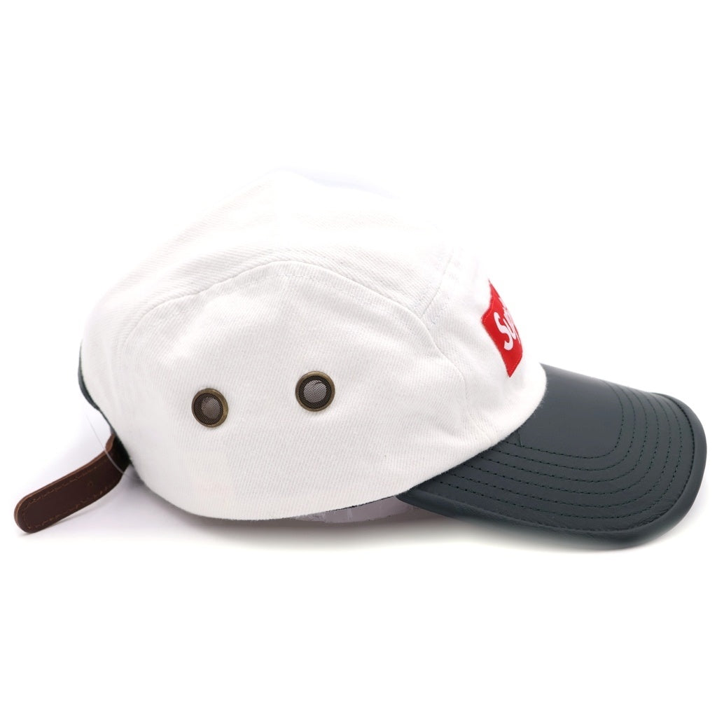 SUPREME(シュプリーム) 20SS 2-Tone Denim Camp Cap ボックスロゴ キャンプキャップ ホワイト/ブラック レディース