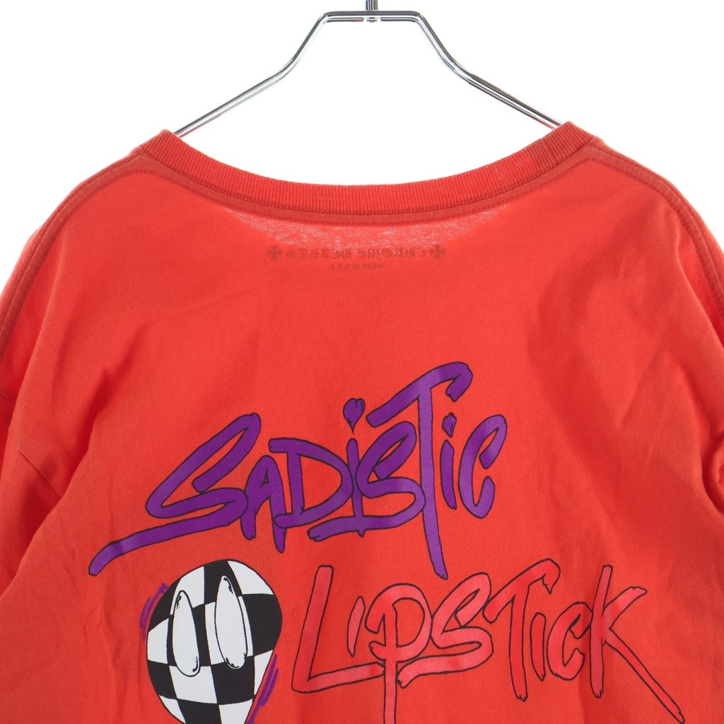 CHROME HEARTS(クロムハーツ) MATTY BOY Sadistic Lipstick SPARK THE HEART L/S Top マッティボーイ ロングスリーブカットソー オレンジ