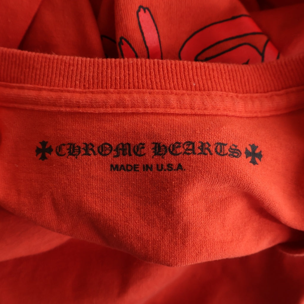 CHROME HEARTS(クロムハーツ) MATTY BOY Sadistic Lipstick SPARK THE HEART L/S Top マッティボーイ ロングスリーブカットソー オレンジ