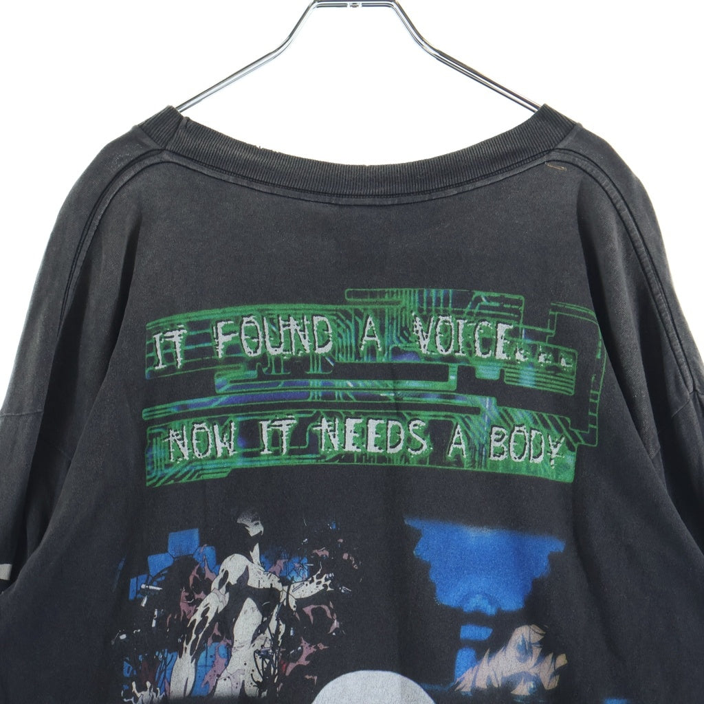 SAINT MICHAEL(セントマイケル) LS TEE ILYA GITS 攻殻機動隊 ヴィンテージ加工 SM-YS1-0000-C34 ロングスリーブカットソー ブラック