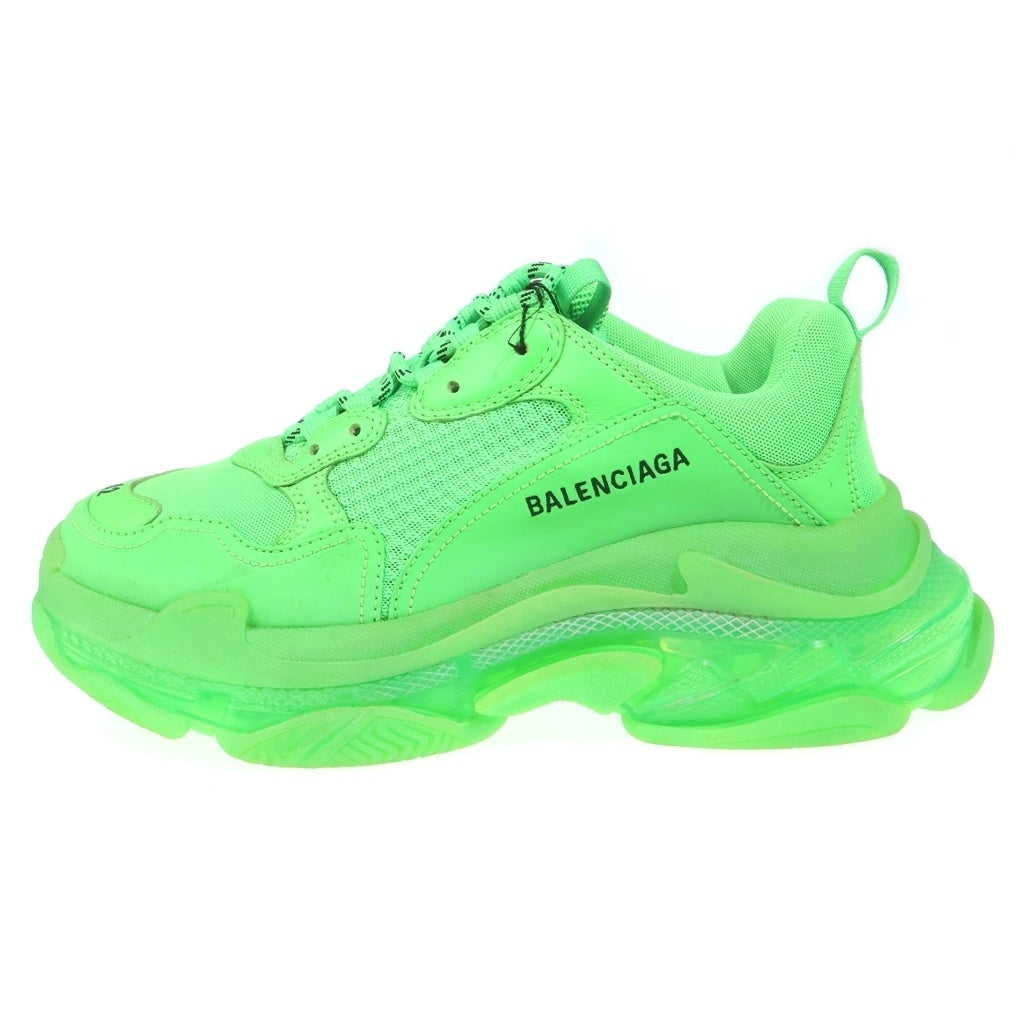 BALENCIAGA(バレンシアガ) TRIPLE S CLEAR SOLE TRAINER トリプルS クリアソール トレーナー ダッドスニーカー グリーン 541624 27.5cm