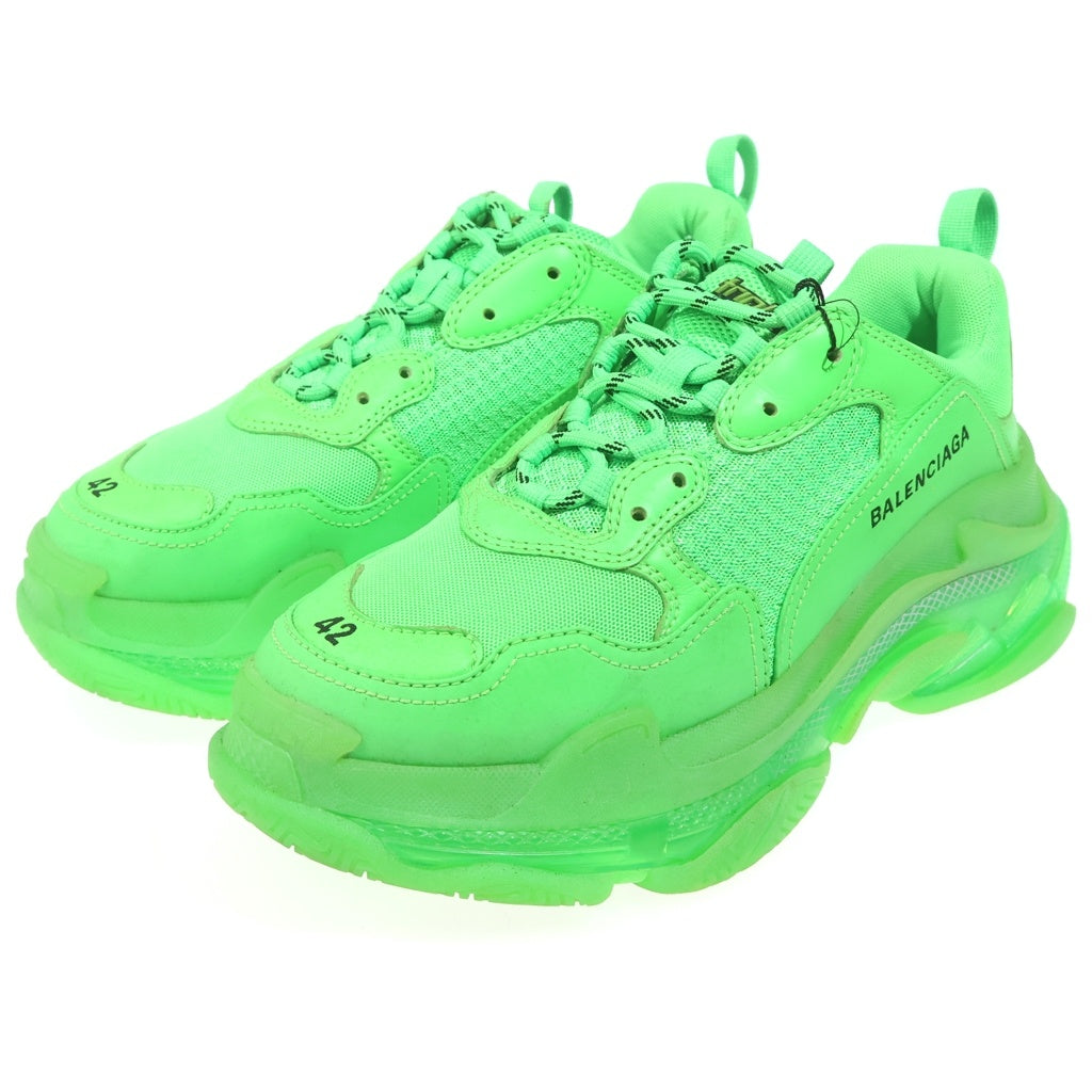BALENCIAGA(バレンシアガ) TRIPLE S CLEAR SOLE TRAINER トリプルS クリアソール トレーナー ダッドスニーカー グリーン 541624 27.5cm