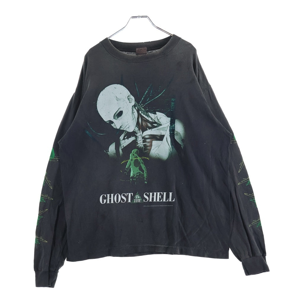 SAINT MICHAEL(セントマイケル) GS LS TEE GITS 攻殻機動隊 ヴィンテージ加工長袖Tシャツ SM-YS1-0000-C33 ブラック