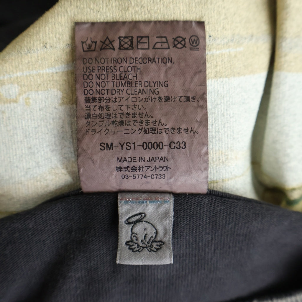 SAINT MICHAEL(セントマイケル) GS LS TEE GITS 攻殻機動隊 ヴィンテージ加工長袖Tシャツ SM-YS1-0000-C33 ブラック