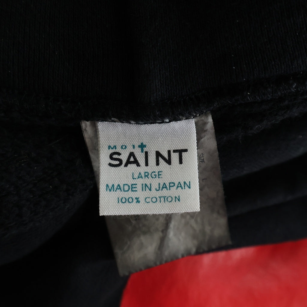 SAINT MICHAEL(セントマイケル) 26SS I LOVE SAINT HOODIE SM-MK8-0000-057 プルオーバーパーカー ブラック