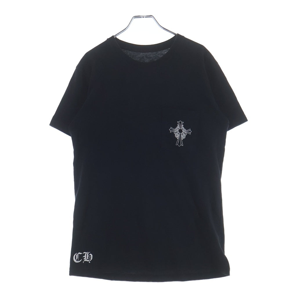 CHROME HEARTS(クロムハーツ) CH S/S TEE ロサンゼルス限定 胸クロスプリント クルーネック半袖Tシャツカットソー ブラック