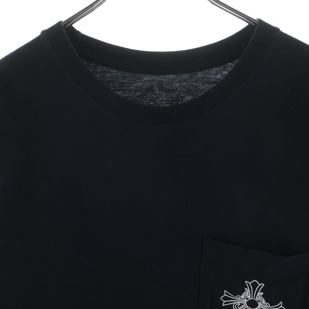 CHROME HEARTS(クロムハーツ) CH S/S TEE ロサンゼルス限定 胸クロスプリント クルーネック半袖Tシャツカットソー ブラック