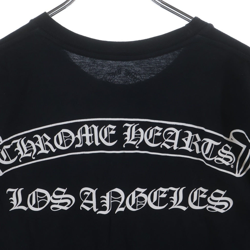 CHROME HEARTS(クロムハーツ) CH S/S TEE ロサンゼルス限定 胸クロスプリント クルーネック半袖Tシャツカットソー ブラック