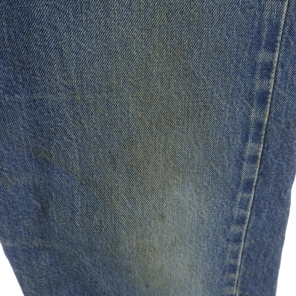 Levi's(リーバイス) VINTAGE 80s ハチマル 赤耳 伸縮率10% 表黒カンヌキ ボタン裏524 501 ストレートデニム インディゴ